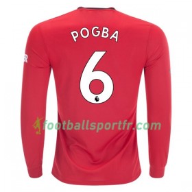 Tenue Manchester United Paul Pogba 6 Domicile 2019-2020 Maillot de Foot ML